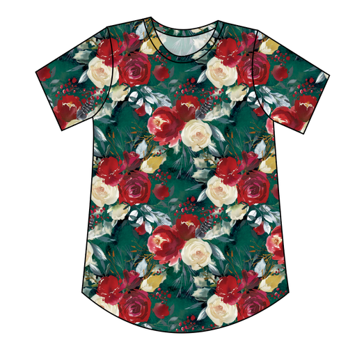 Merry Floral Ladies' Relaxed Tee