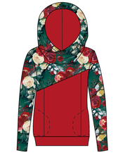 Load image into Gallery viewer, Merry Floral Ladies Hoodie
