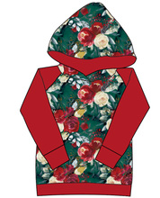 Load image into Gallery viewer, Merry Floral Ladies Hoodie