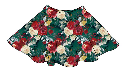 Merry Floral Ladies' Circle Skirt