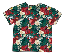 Load image into Gallery viewer, Merry Floral Ladies' Oversized Tee