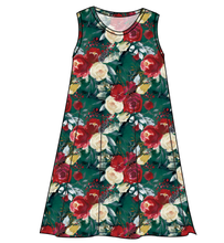 Load image into Gallery viewer, Merry Floral Ladies' Swing Dress