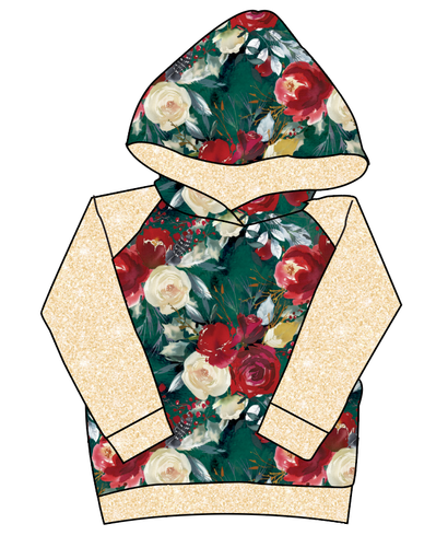 Merry Floral Classic Hoodie (or Crewneck)