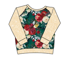 Load image into Gallery viewer, Merry Floral Classic Hoodie (or Crewneck)