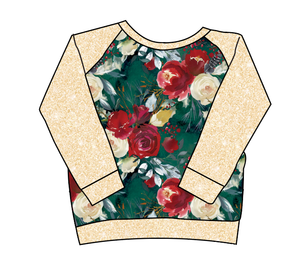 Merry Floral Classic Hoodie (or Crewneck)