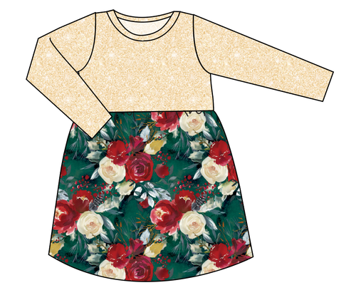 Merry Floral Play Dress