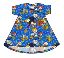 Load image into Gallery viewer, Hanukkah Special Basic T-Shirt Dress