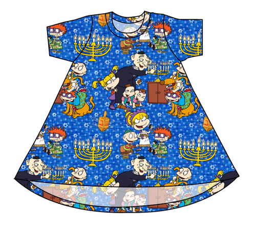 Hanukkah Special Basic T-Shirt Dress