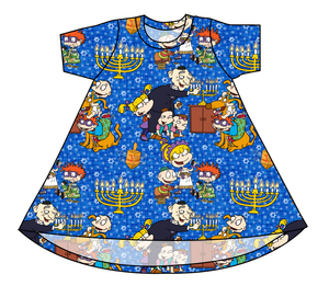 Hanukkah Special Basic T-Shirt Dress