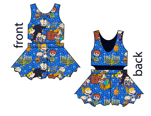 Hanukkah Special Kids Playsuit