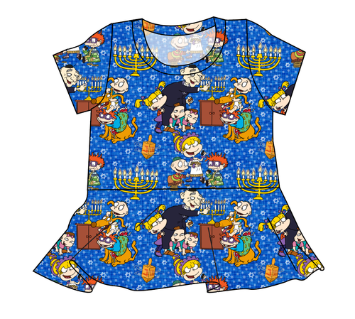 Hanukkah Special Ladies' Peplum Top