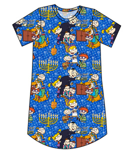 Hanukkah Special Ladies' T-Shirt Dress