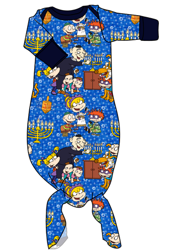 Hanukkah Special Newborn Knotted Gown