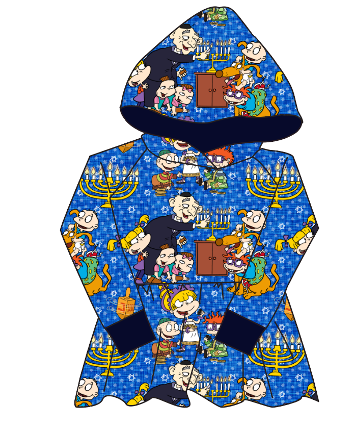 Hanukkah Special Peplum Hoodie (or Crewneck)