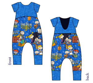 Hanukkah Special Low Back Romper and Bubble Romper