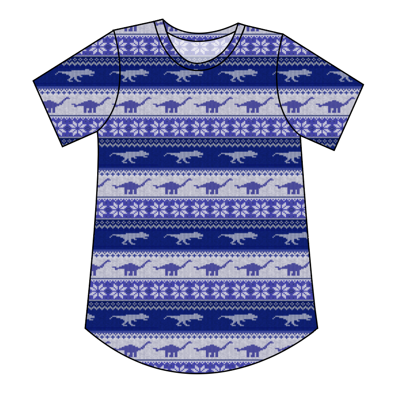 Dino Holiday Sweater Ladies' Relaxed Tee