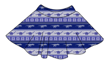 Load image into Gallery viewer, Dino Holiday Sweater Ladies&#39; Circle Skirt
