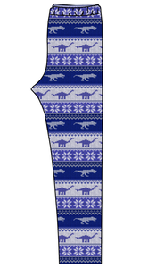 Dino Holiday Sweater Ladies' Lounge Leggings