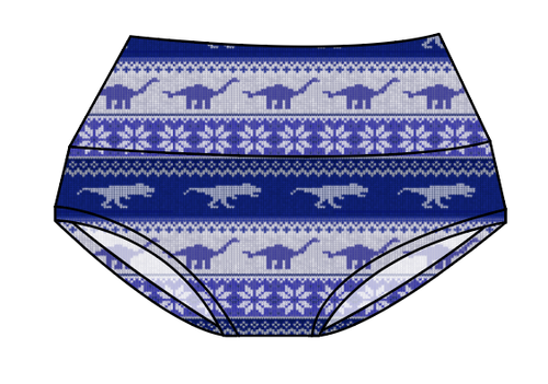 Dino Holiday Sweater Ladies' Underwear