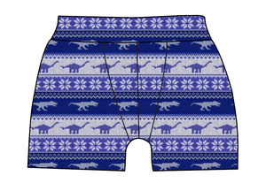 Dino Holiday Sweater Mens' Boxer Briefs