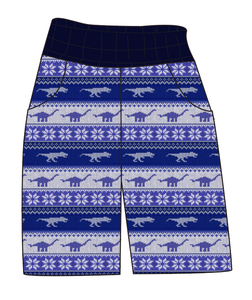 Dino Holiday Sweater Mens' Joggers and Jogger Shorts