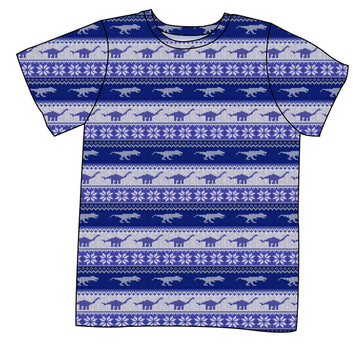 Dino Holiday Sweater Mens' Tee