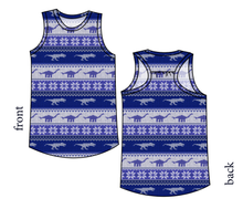 Load image into Gallery viewer, Dino Holiday Sweater Summer Tank