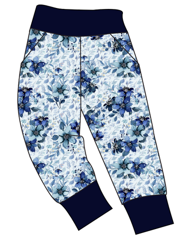 Winter Floral Basic Joggers And Jogger Shorts