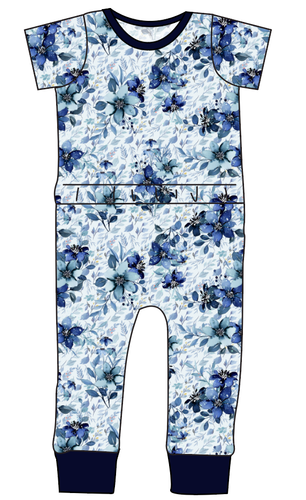 Winter Floral Bennett Pants and Shorts Length T-Shirt Romper