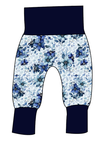 Winter Floral Grow With Me Pants And Shorts