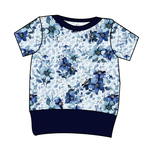 Winter Floral Grow With Me Tee