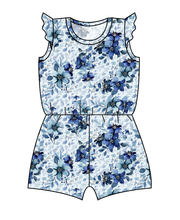 Load image into Gallery viewer, Winter Floral Ivy Summer Romper