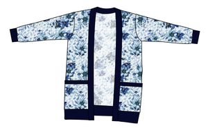 Winter Floral Ladies' Grandpa Cardigan