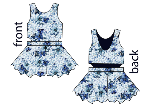 Winter Floral Kids Playsuit