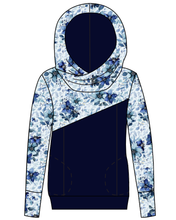 Load image into Gallery viewer, Winter Floral Ladies Hoodie