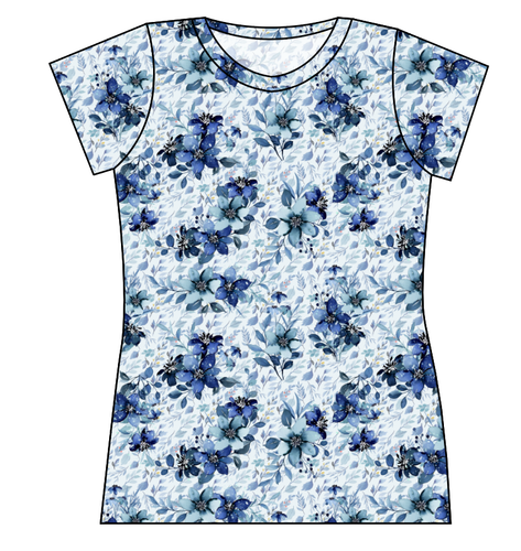 Winter Floral Ladies' Basic Tee