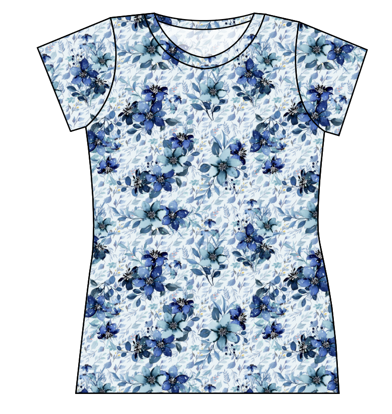 Winter Floral Ladies' Basic Tee