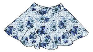 Winter Floral Ladies' Circle Skirt