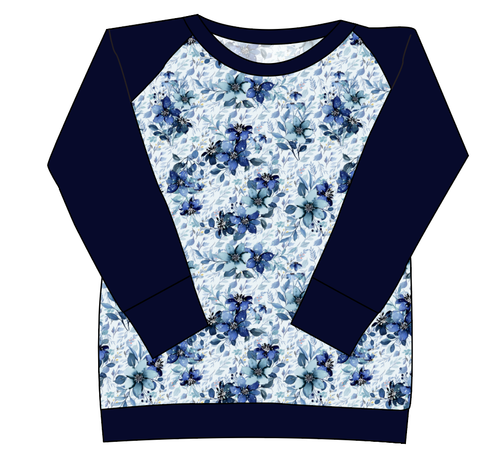 Winter Floral Ladies' Classic Crewneck