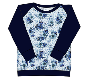 Winter Floral Ladies' Classic Crewneck