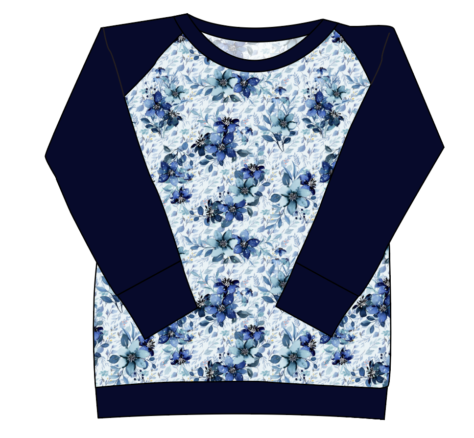 Winter Floral Ladies' Classic Crewneck