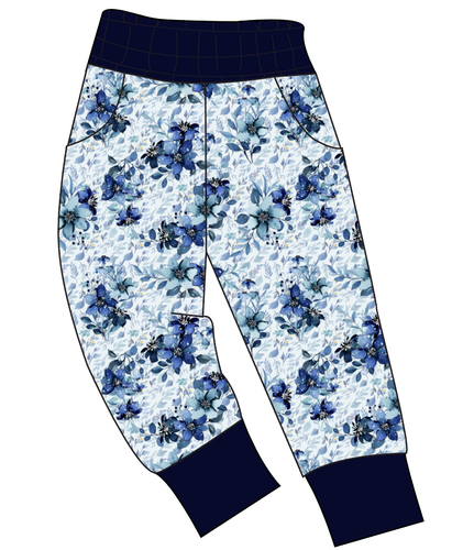 Winter Floral Ladies' Joggers and Jogger Shorts