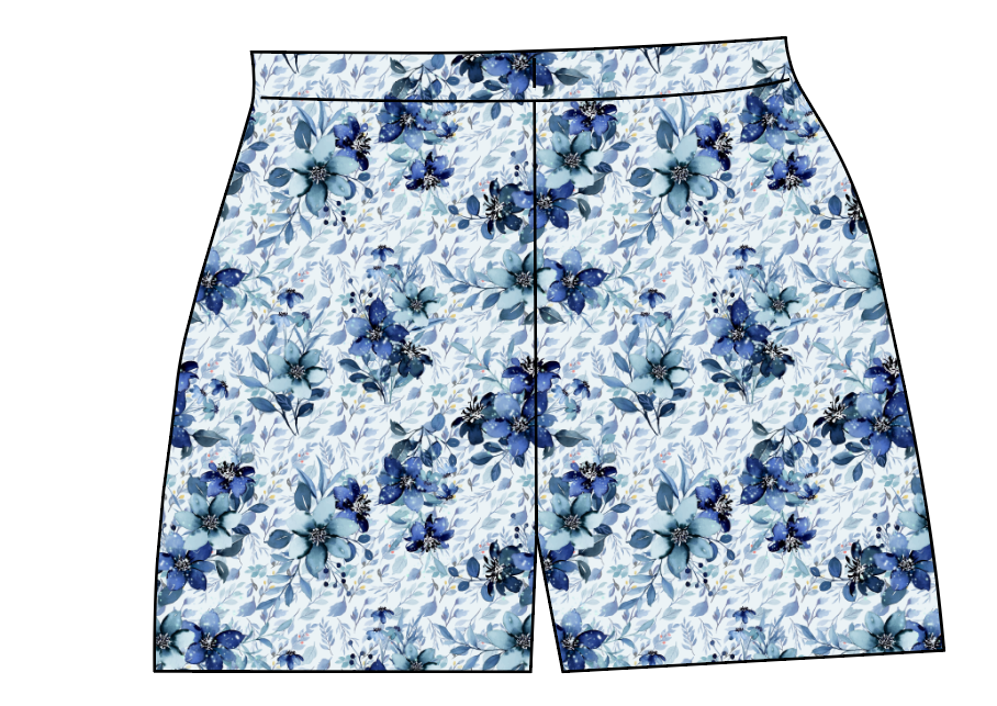 Winter Floral Ladies' Lounge Shorts