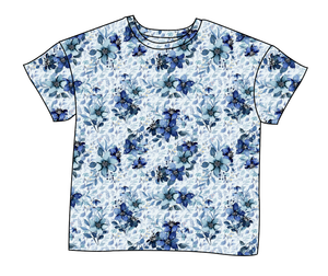 Winter Floral Ladies' Oversized Tee