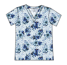 Load image into Gallery viewer, Winter Floral Ladies&#39; Slouchy V-Neck Tee