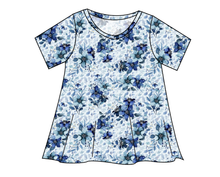 Load image into Gallery viewer, Winter Floral Ladies&#39; Swing Tee