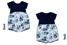 Load image into Gallery viewer, Winter Floral Low Back Romper and Bubble Romper