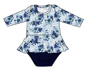 Winter Floral Peplum Top