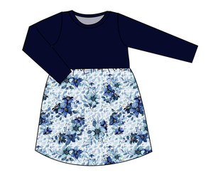 Winter Floral Play Dress