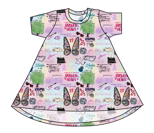 Swiftie Era Basic T-Shirt Dress